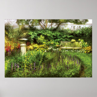 Bench - Garten Vergnügen Poster