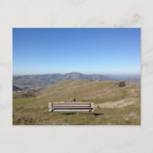Bench in the Sky Mountain View Postcard Postkarte (Vorderseite)