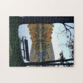 Bench mit Blick auf den Herbst Alberta Michigan Puzzle (Horizontal)