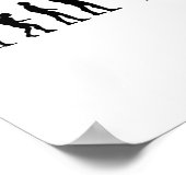 Bench Press Bodybuilding Funny Evolution Strength  Poster (Ecke)