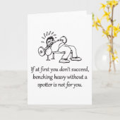 Bench Press ist nicht für Sie, Funny Gym Motiviere Karte (Gelbe Blume)