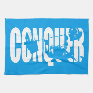 "Bench Press" Motivation - CONQUER Handtuch