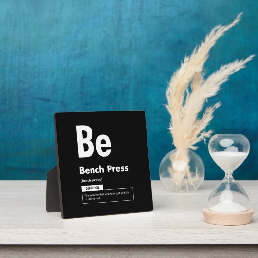 Bench Press - Periodic Table - Funny Gym Meme Fotoplatte (InSitu)