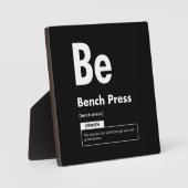 Bench Press - Periodic Table - Funny Gym Meme Fotoplatte (Vorderseite)