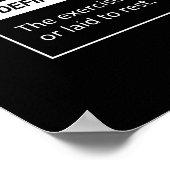 Bench Press - Periodic Table - Funny Gym Meme Poster (Ecke)