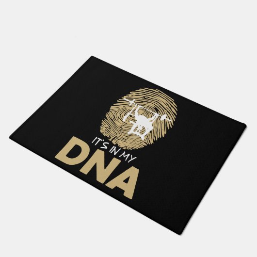 Bench Press Strength Sport DNA Fingerprint Gift Id Fußmatte (Schrägansicht)