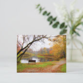 Bench Scene - Ashuelot River Park Postkarte (Stehend Vorderseite)