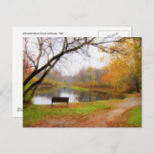 Bench Scene - Ashuelot River Park Postkarte (Vorne/Hinten)
