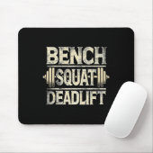 Bench Squat Deadlift Barbell Bodybuilding Mousepad (Mit Mouse)