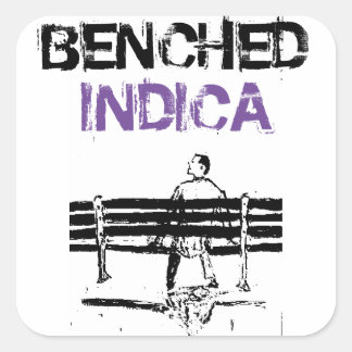 BENCHED INDICA QUADRATISCHER AUFKLEBER