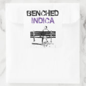 BENCHED INDICA QUADRATISCHER AUFKLEBER (Tasche)