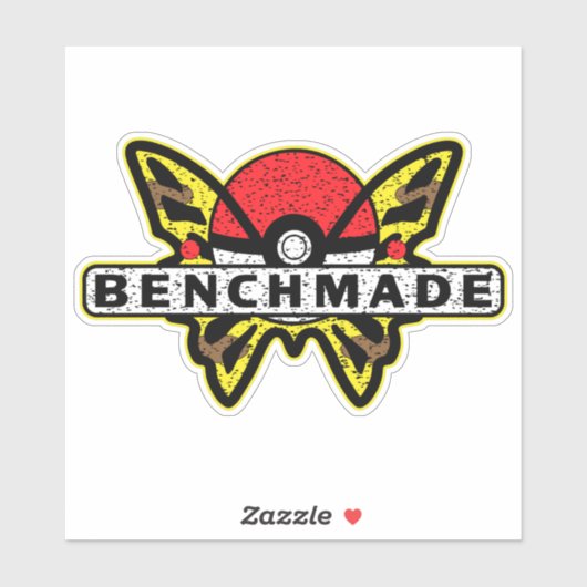 Benchmade Knies Yellow Anime Butterfly Aufkleber (Blatt)