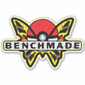 Benchmade Knies Yellow Anime Butterfly Aufkleber (Vorderseite)