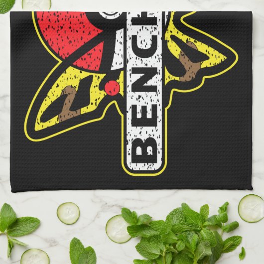 Benchmade Knies Yellow Anime Butterfly Geschirrtuch (Gefaltet)