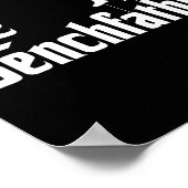 Benchvater Bodybuilding Gym Bro Funny Bench P Poster (Ecke)