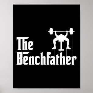 Benchvater Bodybuilding Gym Bro Funny Bench P Poster