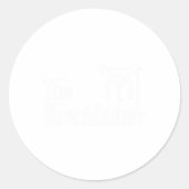 Benchvater Bodybuilding Gym Bro Funny Bench P Runder Aufkleber (Vorderseite)