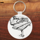 Benchwärmers_Logo_gespitzt Mitte Schlüsselanhänger (Vorderseite)