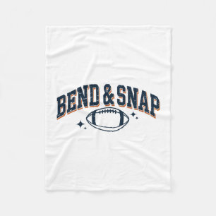 Bend And Snap Touchdown Fußball Spieltag Thanksgiv Fleecedecke
