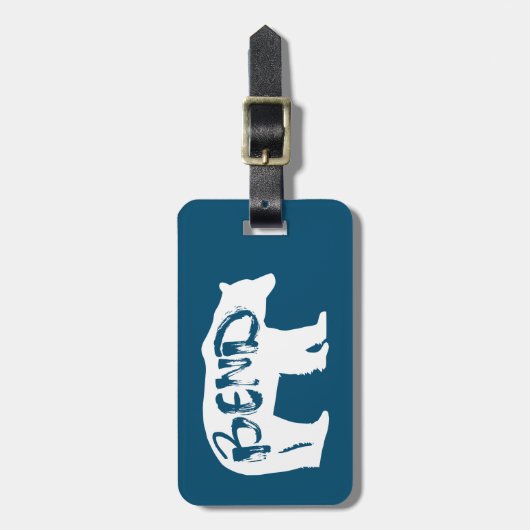 Bend Bear Gepäckanhänger (Vorderseite vertikal)