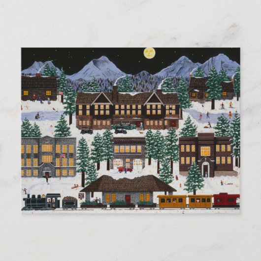 Bend bei Nacht Postkarte (Vorderseite)