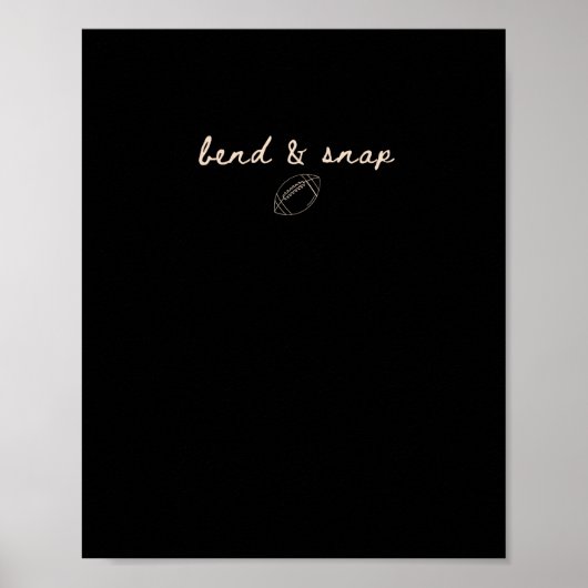 Bend Football Dies ist der Erntedank zum Saisonspi Poster (Vorne)