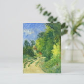 Bend im Straßenwald Paul Cezanne Postkarte (Stehend Vorderseite)