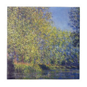 Bend in Epte River bei Giverny von Claude Monet Fliese (Vorderseite)