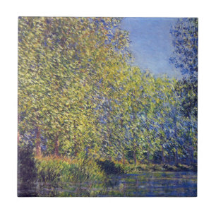 Bend in Epte River bei Giverny von Claude Monet Fliese