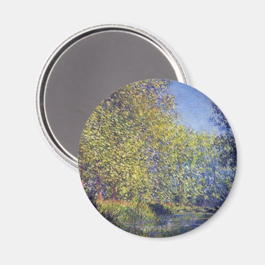 Bend in Epte River bei Giverny von Claude Monet Magnet (Vorderseite/Rückseite)