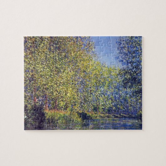 Bend in Epte River bei Giverny von Claude Monet Puzzle (Horizontal)