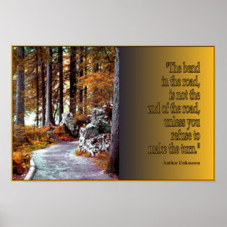 Bend in the Road, drucken Poster