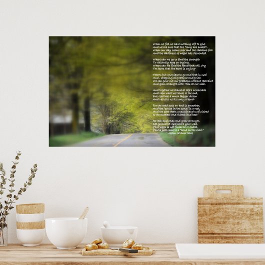 Bend in the Road Poster (Küche)