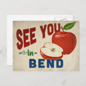 Bend Oregon Apple - Vintage Reise Postkarte (Vorne/Hinten)
