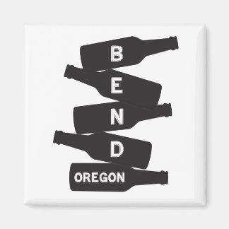 Bend Oregon Beer Flaschenstapel Logo Magnet