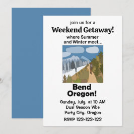Bend Oregon Dual Season Vibe Wochenendausflug Einladung