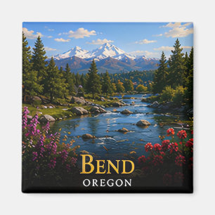 Bend Oregon High Desert & Cascade Trails 🗺️ Magnet