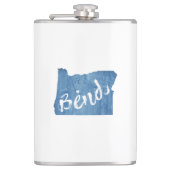 Bend, Oregon-Holzkörner Flachmann (Vorderseite)