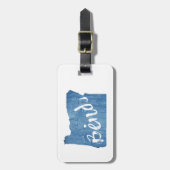 Bend, Oregon-Holzkörner Gepäckanhänger (Vorderseite vertikal)