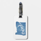 Bend, Oregon-Holzkörner Gepäckanhänger (Rückseite vertikal)