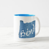 Bend, Oregon-Holzkörner Zweifarbige Tasse (VorderseiteRechts)