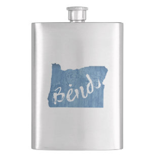 Bend, Oregon Holzmaserung Flachmann