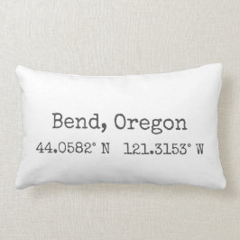 Bend, Oregon koordiniert Lumbar Kissen