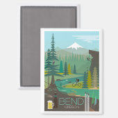 Bend, Oregon Kühlschrank Magnet (Vorderseite/Rückseite)