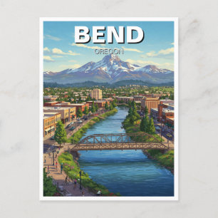 Bend Oregon Küste Reise Postkarte