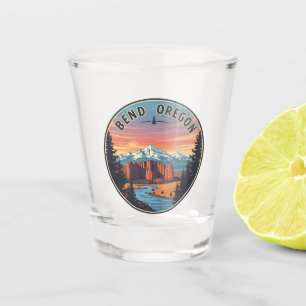 Bend Oregon Küste Reise Postkarte Schnapsglas