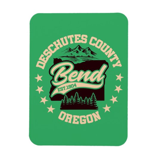 Bend, Oregon Magnet (Vertikal)