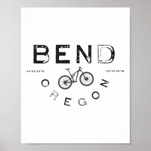 Bend Oregon Mountainbiken Poster (Vorne)