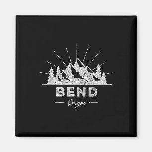 Bend Oregon Or T-Shirt Vintage Wandern Retro Tee D Magnet