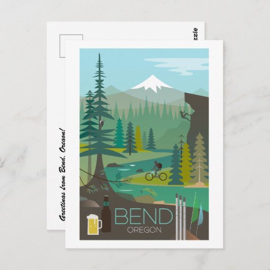Bend, Oregon Postcard Postkarte (Vorne/Hinten)
